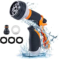 Pistola De Riego Pistola De Agua para Manguera De Jardín- De Material ABS- 8 Modos Diferentes para Pulverizar Ajustable…